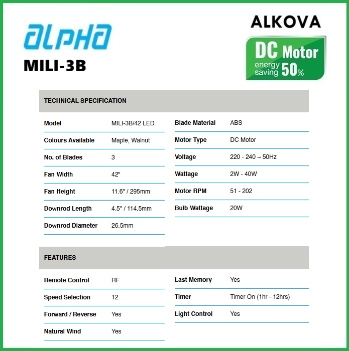 MILI 3B 42 spec